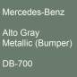 Preview: Mercedes-Benz, Alto Gray Metallic (Bumper), DB-700.